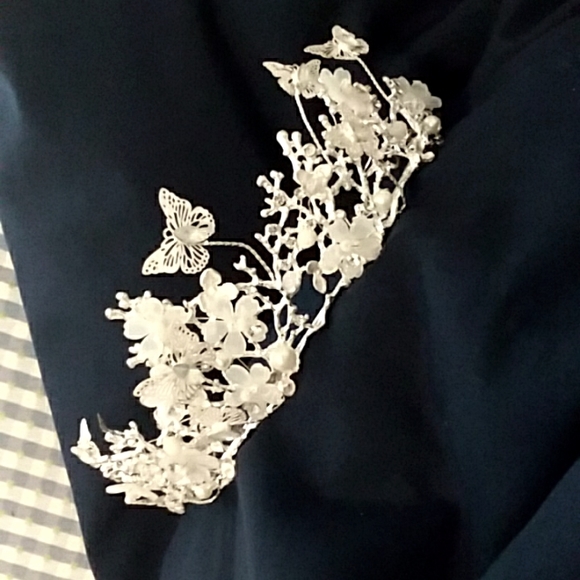 Accessories - NWOT Silver Butterfly Tiara